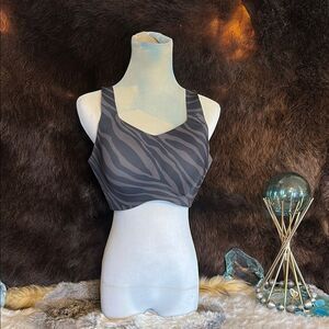 Knox Zebra Print Women's sports bra 7 (UB4) NWT